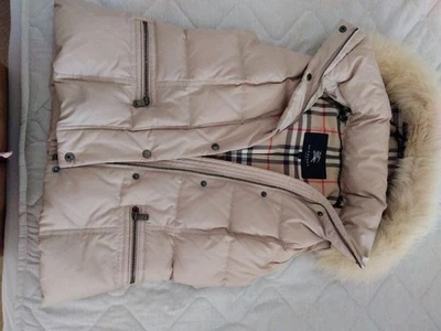 BURBERRY beige hooded down vest for women - Image 1 of 4