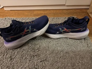 Asics Gel Nimbus 25 Lite Show Damengröße 8 blau lila Laufschuhe Turnschuhe - Bild 1 von 9