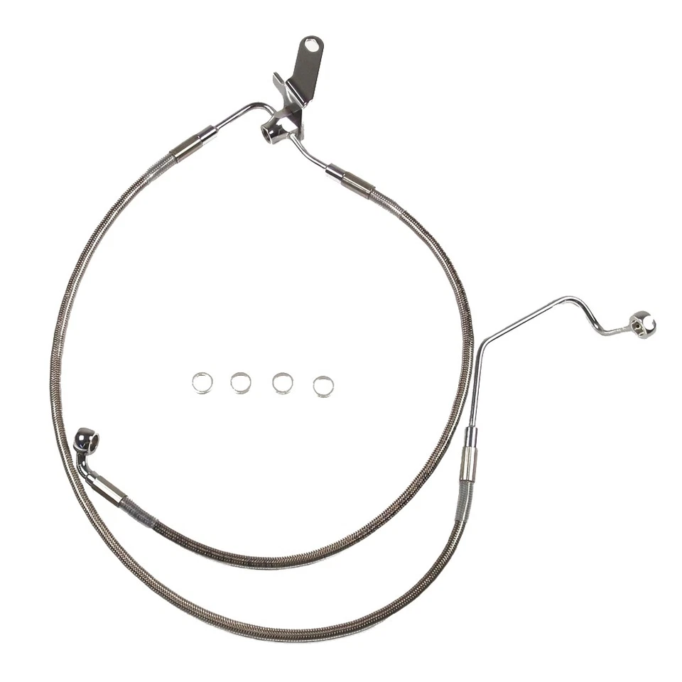 Línea de freno trenzada trasera de acero inoxidable Harley-Davidson Softail 2004-2006 Foto 1 de 1