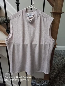 Alex and Parker Damen Blush Schimmerndes Top Größe 1XL Neu mit Etikett - Bild 1 von 5