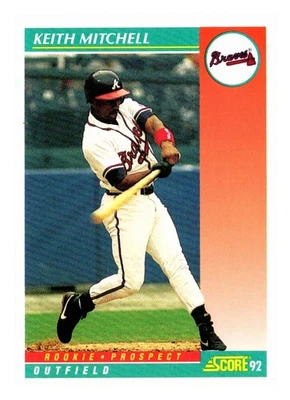 1992 Score #748b Keith Mitchell Sports Card - Image 1 of 2