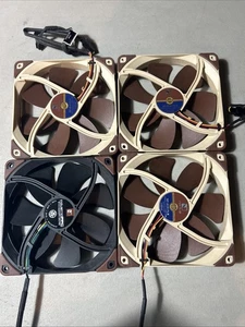 Noctua NF-A14 ULN Ultra Quiet Silent Fan, 3-Pin, 140mm x4 - Picture 1 of 4