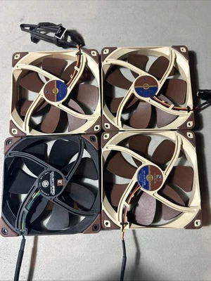 Noctua NF-A14 ULN Ultra Quiet Silent Fan, 3-Pin, 140mm x4 - Image 1 of 4