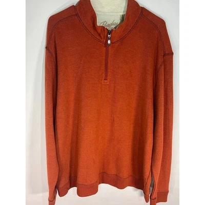 Paradise Collection Men's Orange 1/4 Zip Long Sleeve Pullover XXL - Image 1 of 4