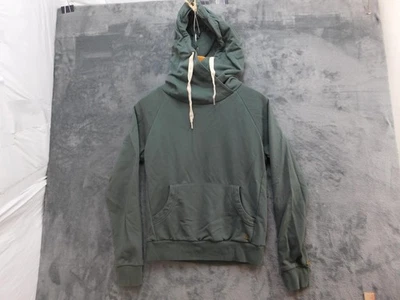 Moletom com capuz Ampersand Avenue feminino pequeno verde sálvia gola capuz bolso canguru macio - Imagem 1 de 4