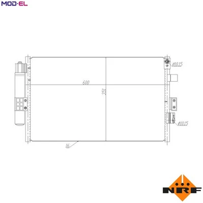 CONDENSER AIR CONDITIONING 350464 FOR FORD FOCUS/III/Hatchback/Van/Turnier 1.0L - Image 1 of 4