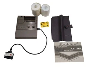 Vintage Sharp CE-126P Genuine OEM Printer Cassette Interface with Booklets WORKS - Photo 1/9