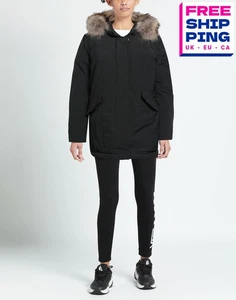 RRP€800 WOOLRICH Down Parka Jacket Size M ViralOff Technology Raccoon Fur Trim - Picture 1 of 6