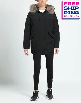 RRP€800 WOOLRICH Down Parka Jacket Size M ViralOff Technology Raccoon Fur Trim - Image 1 of 4