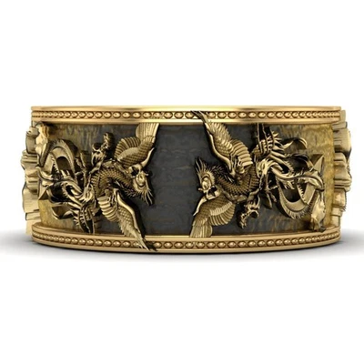 Anillo Fénix Gótico Motociclista Pájaro Animal Joyería de Latón Foto 1 de 4