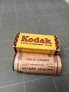 VINTAGE FILM BOX VERICHROME KODAK CAMERA RETRO PHOTOGRAPHY 1940s - Bild 1 von 7