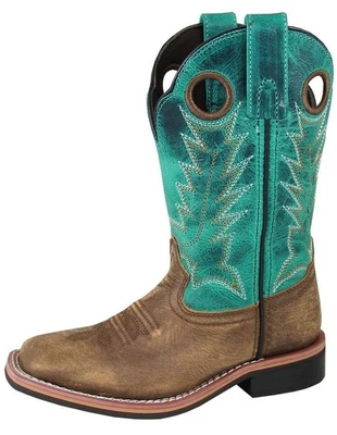 Botas Western Smoky Mountain Niños Jesse 11.5 Niño Marrón Turq 3851C Foto 1 de 2