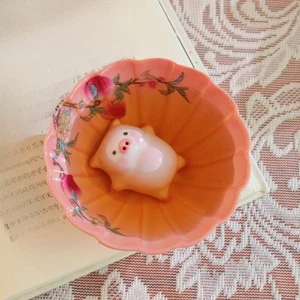 Ceramic Cup Miniature Figurine with Tea Pet Collection Cartoon Coffee Mug - Picture 1 of 7