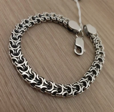 Men's Silver Bracelet Ramses (Cardinal). Bracelet Pharaoh silver 925 - Image 1 of 4