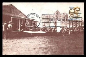 Mayfairstamps US FDC 1978 Wright Brothers Aircraft and Crowd First Day Card aau_ - Picture 1 of 2