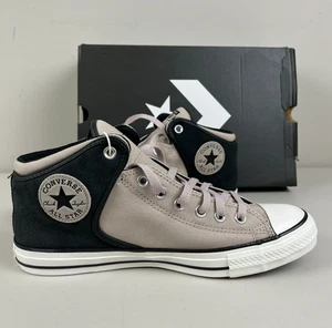 Converse Chuck Taylor All Star High Gray Papyrus/Black A14294C Men Size 10 - Picture 1 of 6