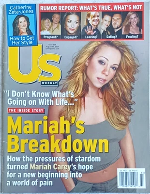 US magazine August 2001 Mariah Carey Sexy Cover Near Mint Q2 - Image 1 of 2