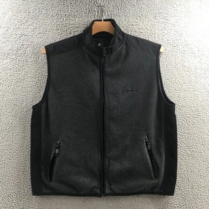 American Eagle Performance Fleece Vest Mens XL Gray Sleeveless Mock Neck Casual - Picture 1 of 15