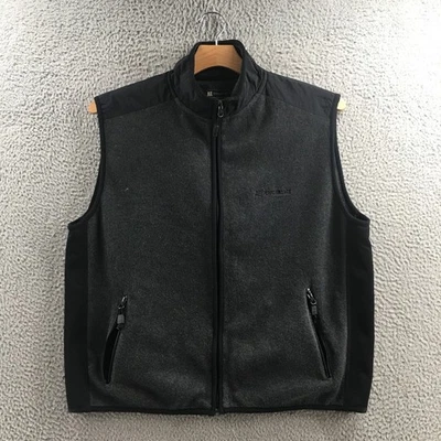 Chaleco polar American Eagle Performance para hombre XL gris sin mangas cuello falso informal Foto 1 de 4