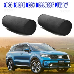 Suede Neck Headrest Pillow Cervical Spine Protection Cushion For Kia Sorento - Picture 1 of 11