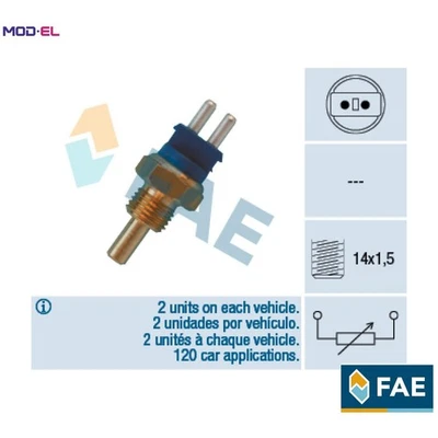 SENSOR COOLANT TEMPERATURE 32580 FOR MERCEDES-BENZ C-CLASS/Break/T-Model CLK - Image 1 of 4