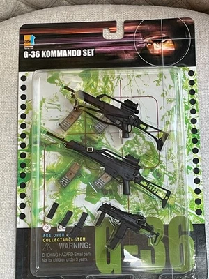 罕见龙动作人物模型 G-35 KOMMANDO 机器枪套装 1/6 比例全新 — 第 1/2 张图片