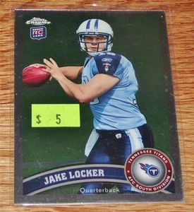 2011 Topps Chrome Football Card #185 Jake Locker Rookie RC *A2 - Picture 1 of 1