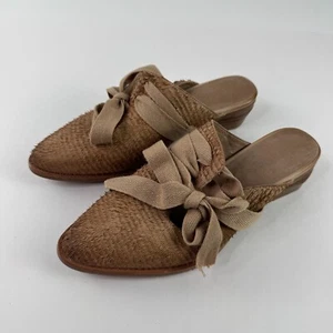 Antelope Ladee Heel Mules Brown Bow Womens Size 38 - Picture 1 of 9