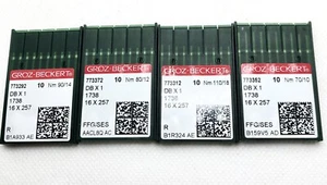 AGUJAS DE COSER INDUSTRIALES GROZ-BECKERT, MUCHAS TALLAS VARIAS - Imagen 1 de 1