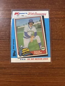 1982 Topps Kmart MVP Series 20th Anniversary Rollie Fingers #40 of 44 Brewers - Picture 1 of 2