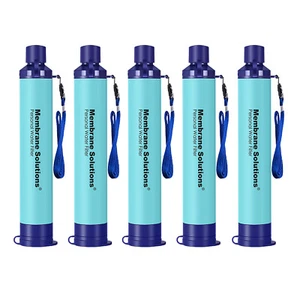 5xWater Filter Straw,Personal Water Filtration,Emergency Survival,Water Purifier - Picture 1 of 15