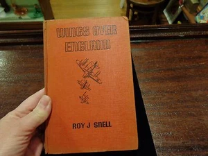 Antique Vintage Wings Over England  Roy Snell 1941 Book USA illustrated - Imagen 1 de 12