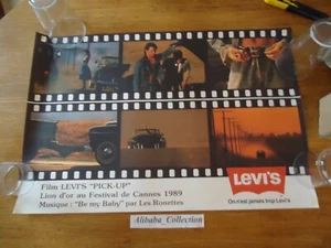 POSTER AFFICHE PUB ** LEVIS LEVI'S ** JEAN JEANS PUBLICITé FILM PICK-UP - Imagen 1 de 3