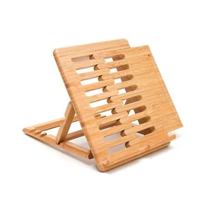 Bamboo Adjustable iPad Stand - New - Picture 1 of 1