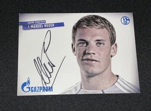 Tarjeta autógrafa Manuel Neuer 2009-10 original firmada a mano del Schalke 04 - Alemania - Imagen 1 de 2