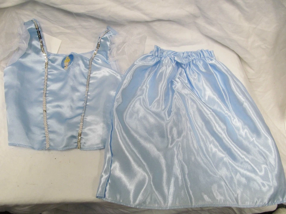New Girl’s Disney Princess Cinderella Halloween Costume Blue Dress Size 4/6X - Image 1 of 1