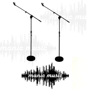 2x Soporte de micrófono de base redonda Huella pequeña 1.6M 4kg Micrófono base pesado  - Imagen 1 de 5