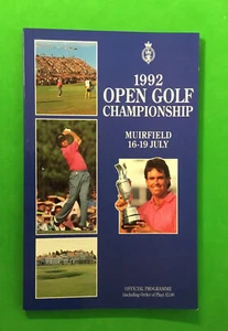 1992 British Open Golf Championship Program - Muirfield - Nick Faldo Winner - Picture 1 of 3