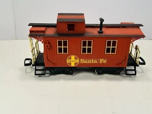 New Bright Santa Fe Caboose Train Car 1986 Red Black Accent - Picture 1 of 8