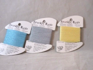 Rainbow Gallery Lot of 3 Sparkle Rays Ass't Colors  10 yards NEW         B126 - Picture 1 of 1