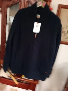 "RIVERS HERITAGE" VAY AARON KNIT ZIP CADRIE...SHERPA LINED....SIZE M..NWT - Picture 1 of 6