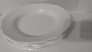 IKEA 15541 White Stoneware 10 1/2" Pasta Plates Set of 4 Portugal - Picture 1 of 10