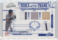 2005 Playoff Absolute Memorabilia Blue Quad Materials /150 Hideki Matsui #TT-125