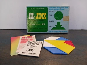 Gioco puzzle Hi-Jinx vintage 1970 di Kohner Bros. (Hi-Q) completo  - Foto 1 di 11