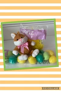 Animal Adventure brauner Osterhase Plüsch 4,5 Zoll Ostergras & Eier Neu mit Etikett - Bild 1 von 4