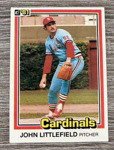 1981 Donruss John Littlefield #309 Rookie St. Louis Cardinals Baseball Card