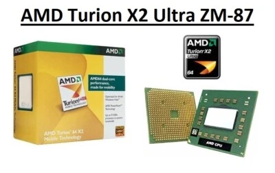 AMD Turion X2 Ultra ZM-87 Dual Core Processor 2.4 GHz, Socket S1, 35W CPU  - Image 1 of 4