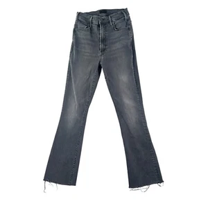 Mother Jeans Womens 24 Black High Waisted The Hustler Ankle Fray - Picture 1 of 12