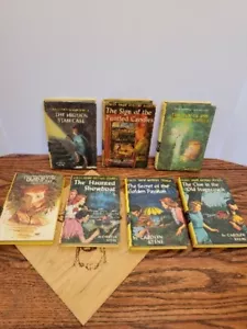 Lot of 7 Vintage Nancy Drew Mystery Stories Books. 2 Twisted Candle Editions - Picture 1 of 15