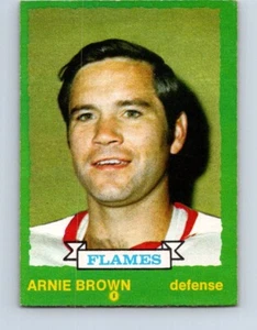 VINTAGE HOCKEY CARD OPC 1973 ATLANTA FLAMES ARNIE BROWN NO137 - Picture 1 of 2